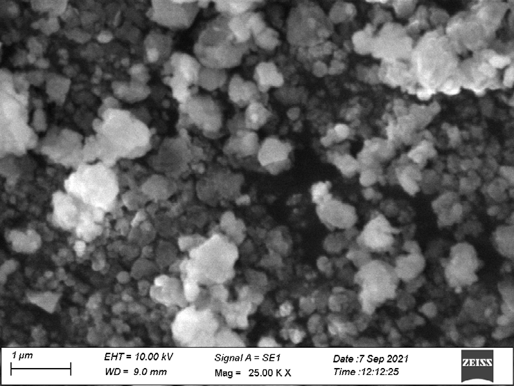 Figure 2: (A) SEM Images for Cdzns, (B) Cdzns Nanoparticles with 10 Ml Of Ocimum Tenuiflorum and (C) Cdzns Nanoparticles with 20 Ml Ocimum Tenuiflorum.
