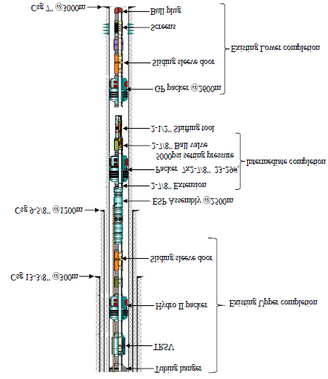 Figure 2: Proposed well completion design.