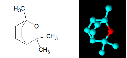 Figure 1: Molecular structure of 1,8 Cineole.