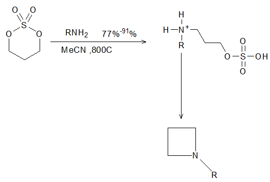 Figure 1: Synthesis of N substituted Azetidines.