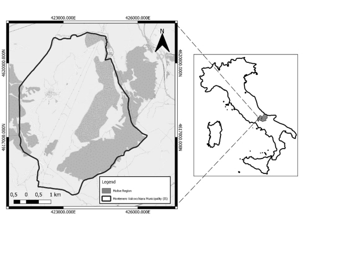 Figure 1: Molise region in the Italian Southern Apennines.