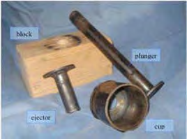 Figure 1: A view of the components of the manual press machine.
