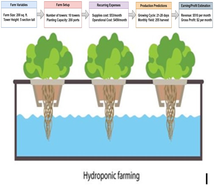 Figure 2: Steps for Vertical farming Yield Calculation.