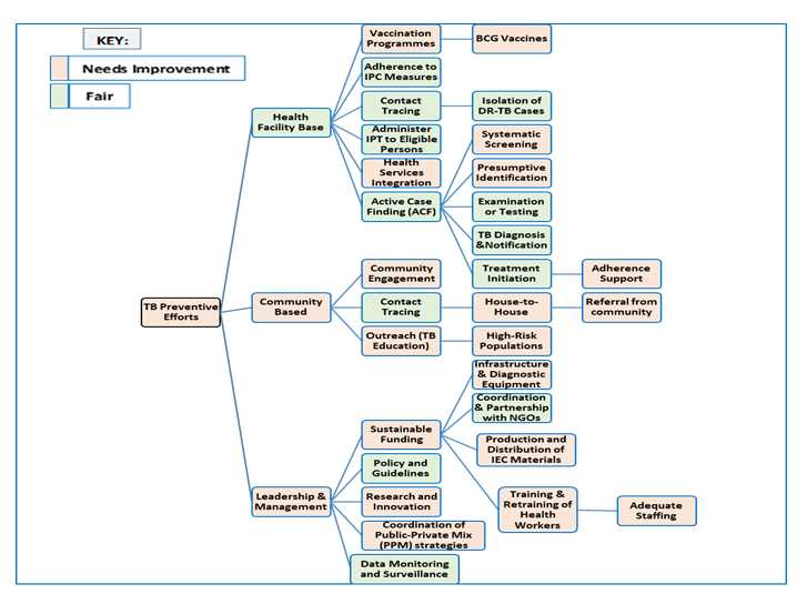 Figure 1: Overview of TB Prevention Activities Implemented at Least Once Annually.