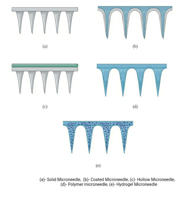 Figure 1: Types of Microneedles.