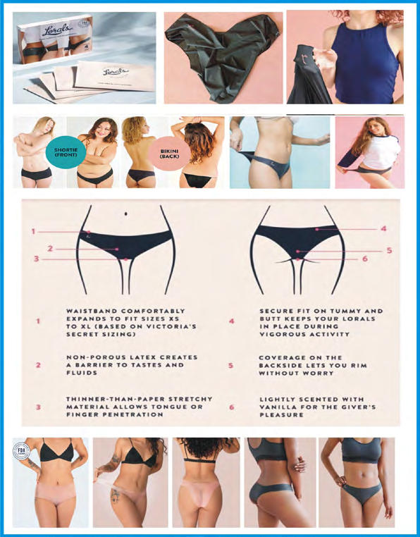 Figure 14: Lorals bikini and shortie styled stretchy ultra-thin underwears [51-55].