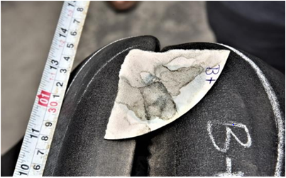 Figure 9: Traces of Blood on Splitted Seat.