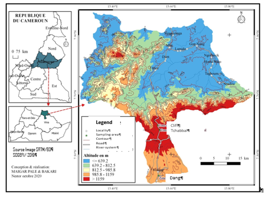 Figure 1: Map of the region and study sites.