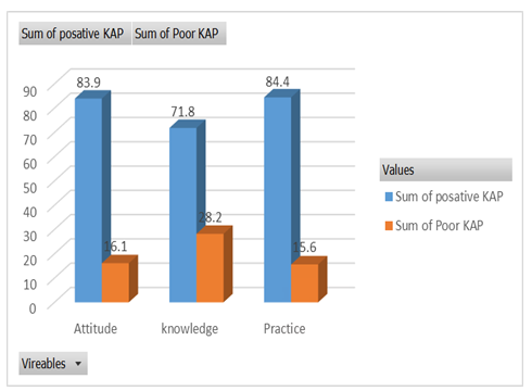 Figure 2: Knowledge, attitude and practice towards rabies among dog owners in Dilla town, Sothern, Ethiopia.