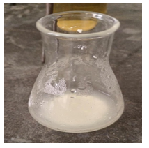 Figure 9: White ppt is formed.