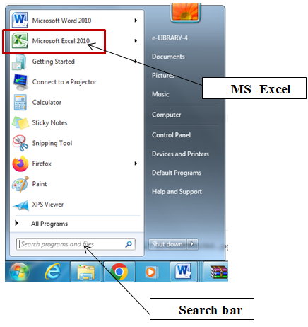 Figure 5: MS – Excel.