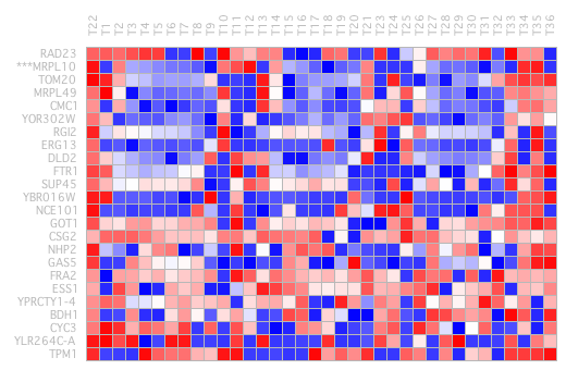 Figure 23: Result of applying BiMax with BicOverlapper.