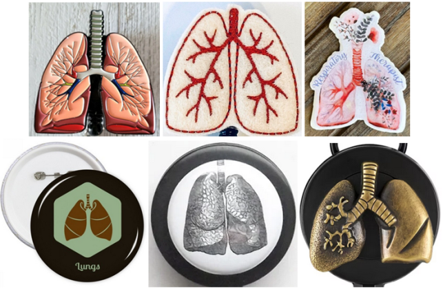 Figure 4: Badges depicting human kidneys.
