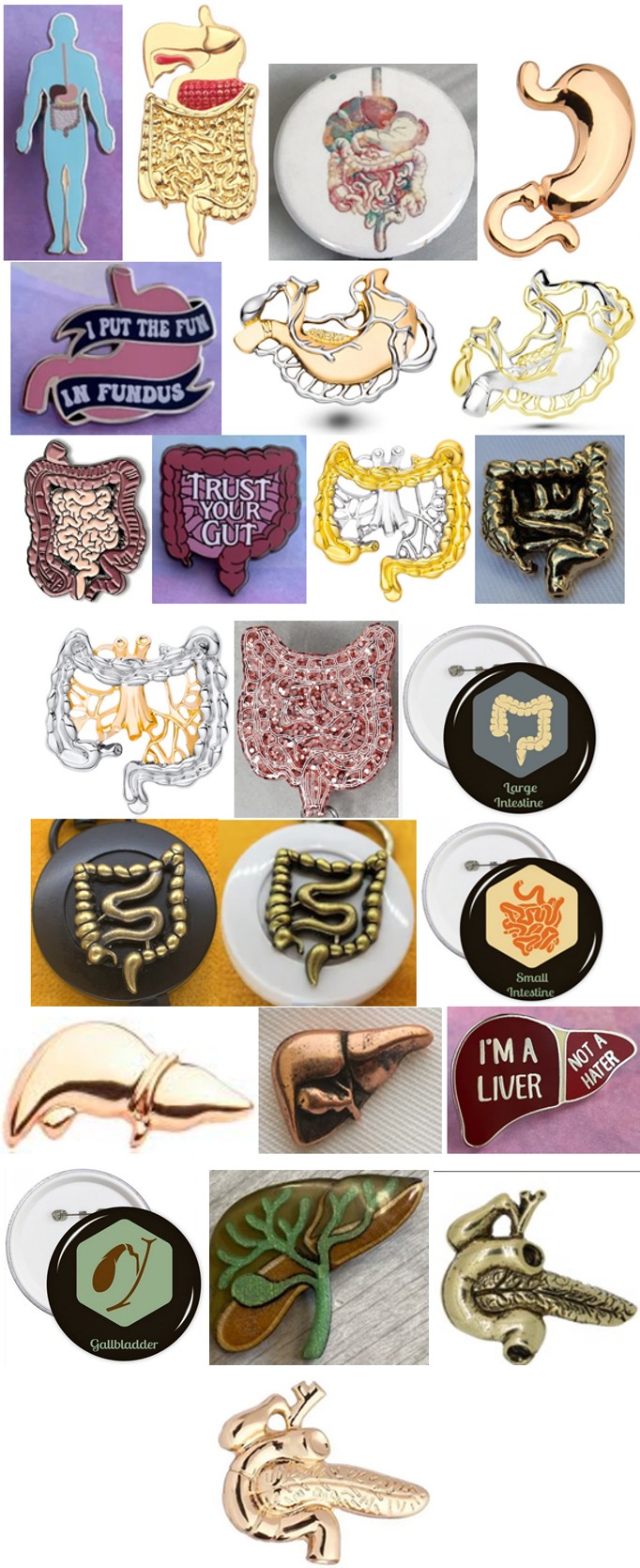 Figure 8: Human Teeth on badges.
