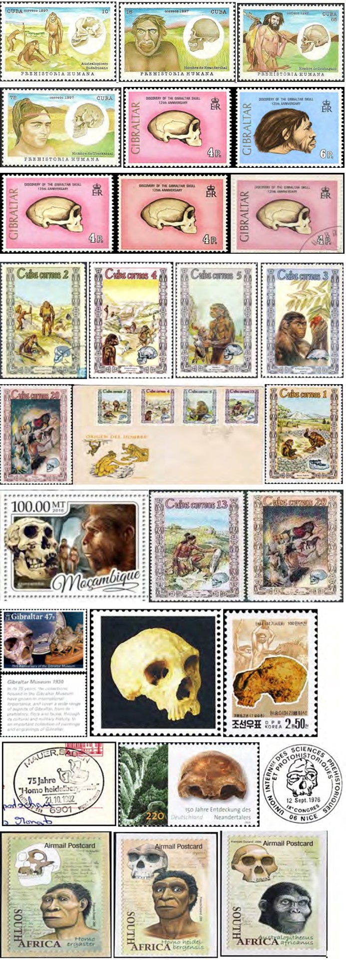 Figure 11: A selection of commemorative coins and medals, with the image of human skull. At this end, another, author’s research article concerning the anatomical and anthropological features of the structure of the human skeleton (skull), in the reflection of such means of collecting as philately and numismatics, is finished.