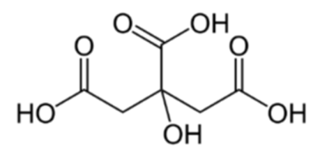Figure 4: Citric acid.