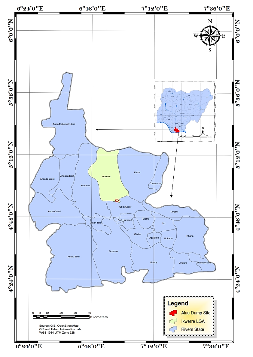 Figure 1: Location Map of the Study Area.