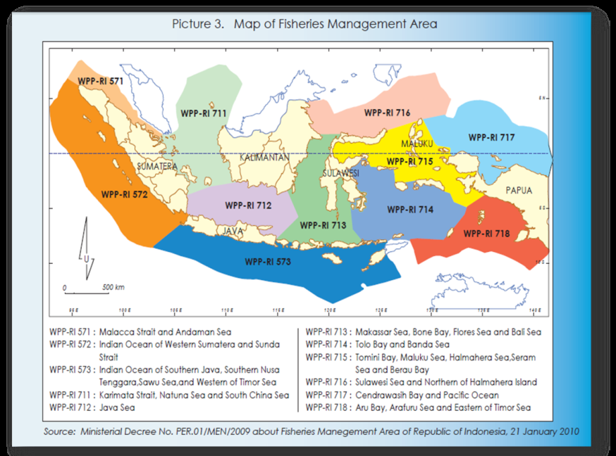 Figure 1: Map of Indonesia’s Fisheries Management Areas.