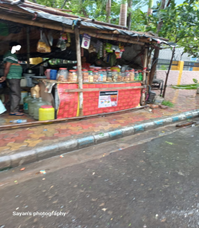 Figure 1: Street food outlet outside an office.