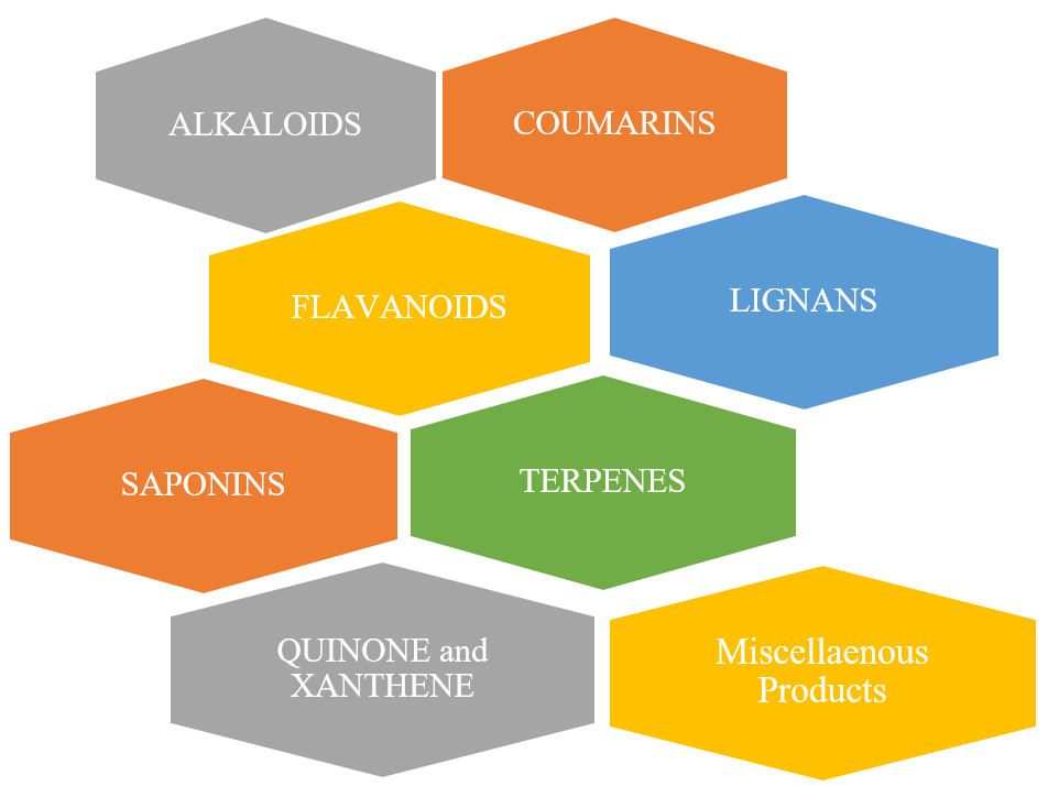 Figure 3: Natural products derived from fungi endophytes.