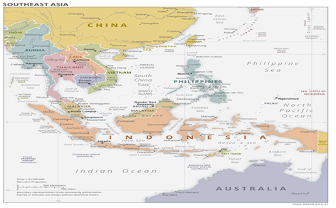 Figure 2: The Map of Southeast Asia. This image is licensed under Creative Commons Attribution.