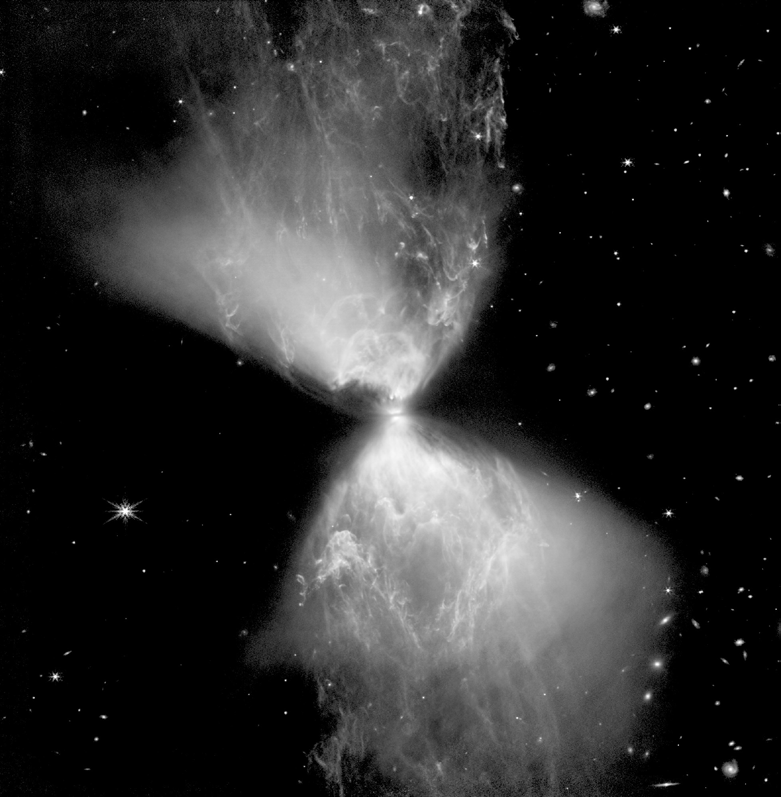 Figure 2: Image released by NASA on 11/16/2022: “NASA’s Webb Catches Fiery Hourglass as New Star Forms.”