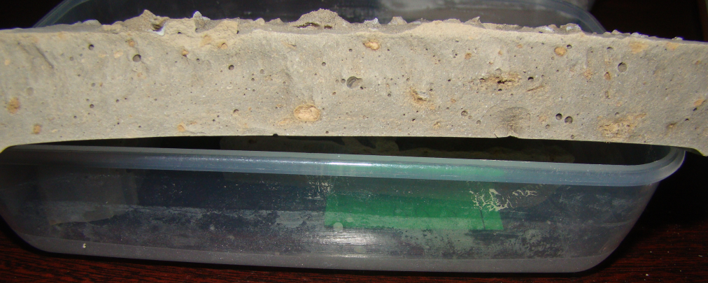 Figure 2: A broken test of the received concrete.