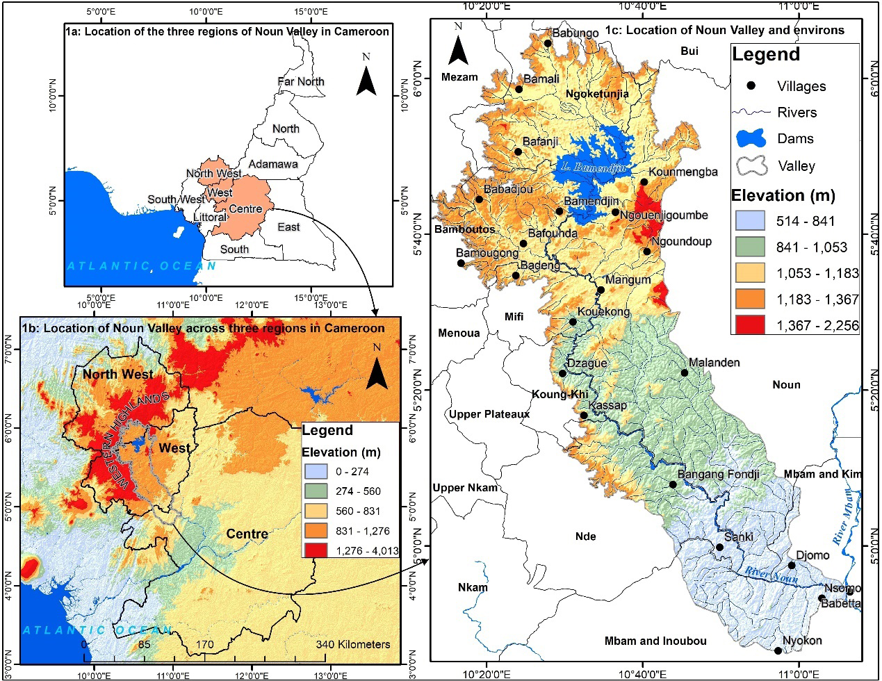 Figure 1: Location of the Noun Valley.
