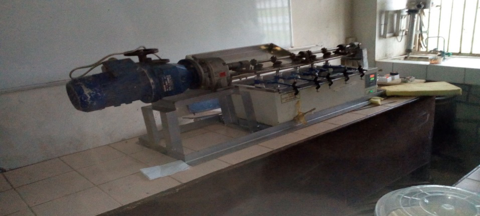 Figure 1: The fermentor is equipped with a variable motor Gear: GIFA Transmission Bologna Italy, Type (TIPO): (Var 10/0), Code (Condice): AC3999 Motor.