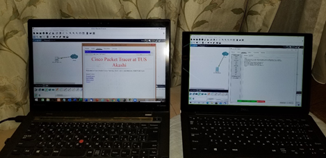 Figure 5: Two virtual ICT laboratories being unable to observe each other.