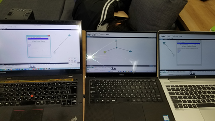 Figure 8: Mutual connection of three virtual ICT laboratories.