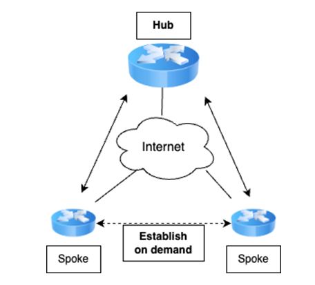 Figure 2: An overview of DMVPN operation.