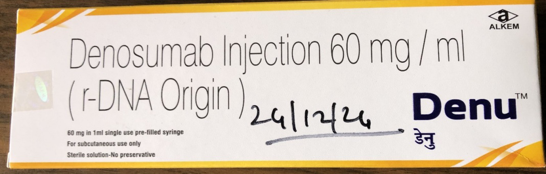 Figure 4: Denosumab Injection 60 mg/ml (r-DNA Origin).