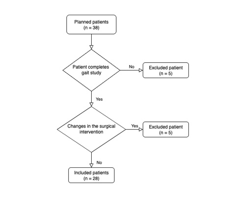 Figure 1: Flowchart of patient inclusion in the study.