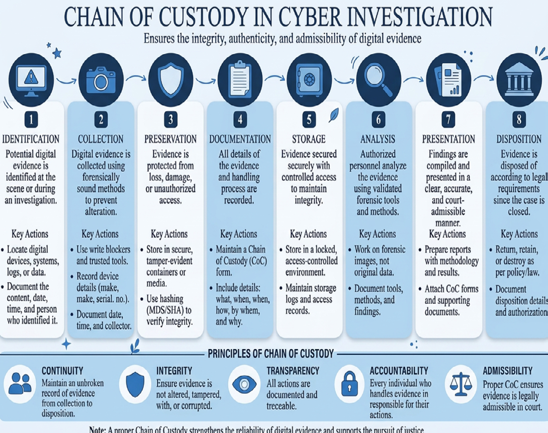 Figure 4: Chain of Custody in Cyber Investigations.