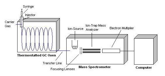 Figure 3: Schematic of the GC/MS system.