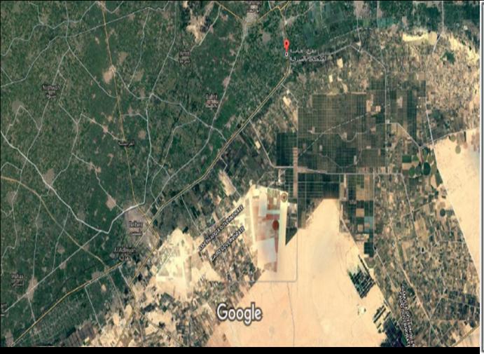 Figure 3: Location of Abassa Aquaculture facilities at Abou Hammad, Sharkiya governorate.
