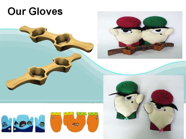 Figure 9: Our Gloves designed from the “Linnak”.