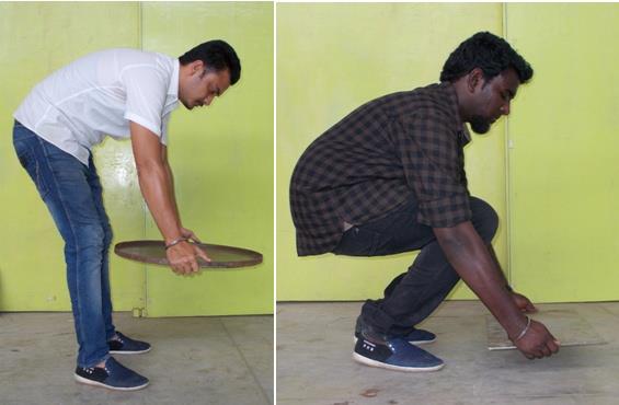 Figure 2: Posture during material handling.