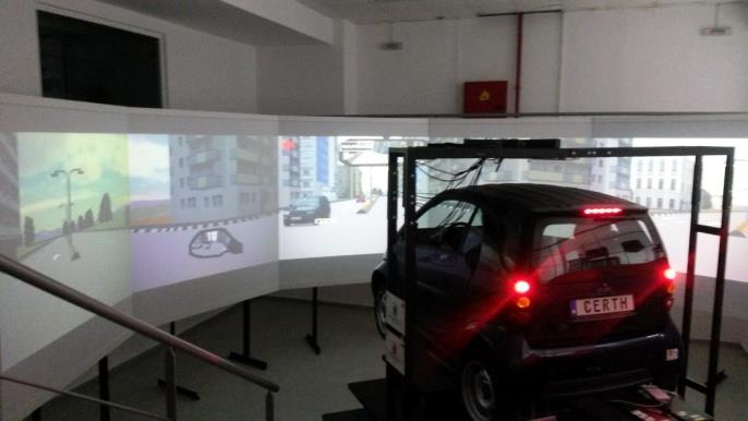 Figure 3: View from the left turn on urban road scenario.