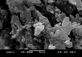 Figure 3: FTIR analysis of the purified nanoparticles showed the presence of bands due to O-H group (1269.92 cm−1), C=N stretch (1486.57), -NH2 (1636.98), =NH (2332.25), -H stretch (2358.27), and O-H stretch (3345.57) Figure 4. SEM micrographs of the synthesized AgNPs of _S. acuta_ magnified at ×1,000 and ×5,000, times its size was measured at 20 to 60 nm are shown in Figures 4a & b. It is clear that the triangles, pentagons, and hexagons structures. EDX proves the chemical purity of the synthesized AgNPs Figure 5b. The
