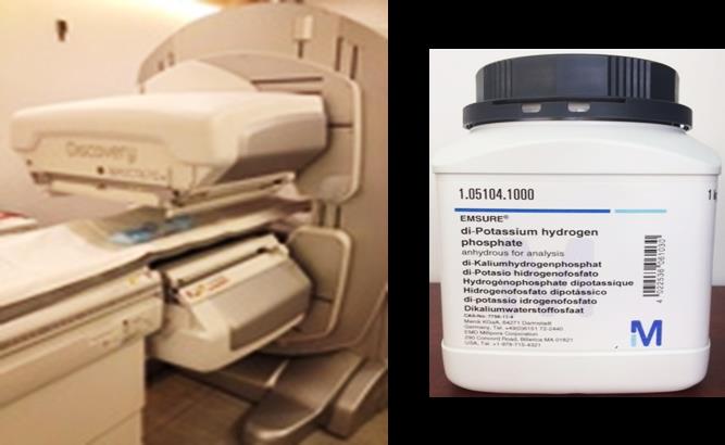 Figure 3: In-house developed knee phantom and SPECT/CT Imaging set-up.