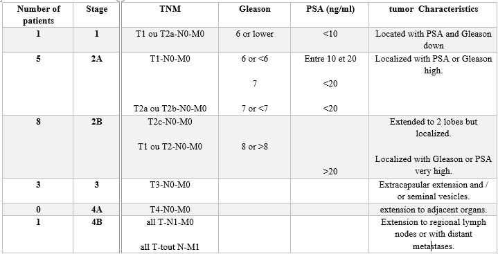 Figure 1: Distribution of patients by American Joint stage of cancer Committee on Cancer (AJCC).