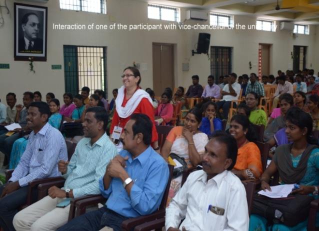 Figure 14: Interaction of one of the participants with vice-chancellor of the university.