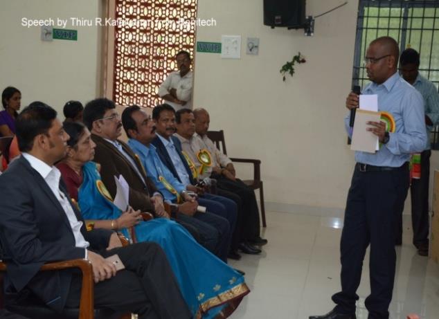 Figure 16: Speech by thiru Jeeva Molten, environmentalist.