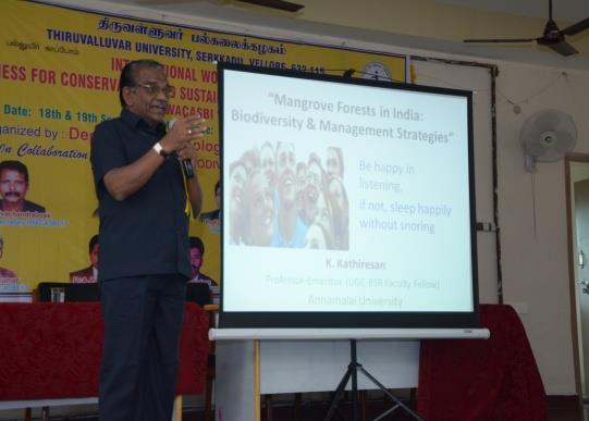 Figure 26: Address by Dr. P. Sampath Kumar on Marine Phytoplankton.