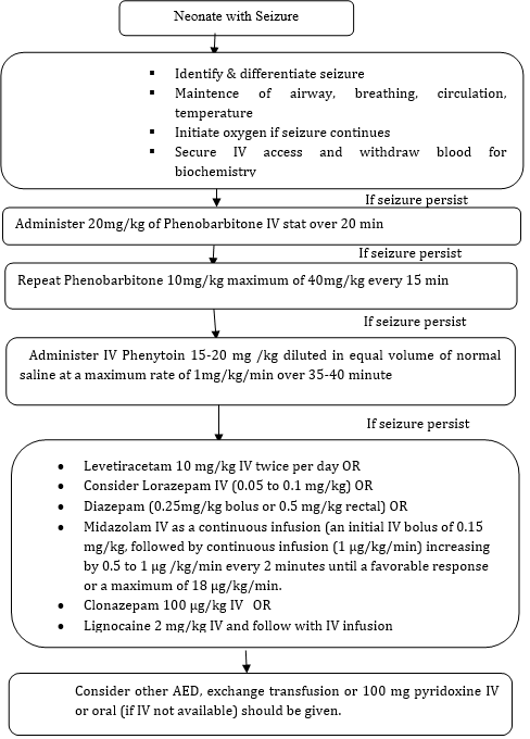 Figure 1: Algorithm for management of neonatal seizures [16,17,20-24].