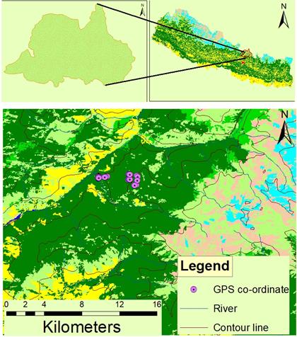 Figure 1: Study area location, the Langtang National Park, Nepal.