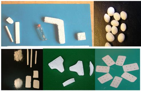 Figure 2: packages bioceramics in shape gidroxilapatit, threecalciumphosphatis and bioactive glass.