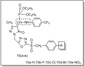 Figure 6: Prototype structure of Cyclohexane diamine derivatives as antibacterial agents.